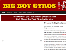 Tablet Screenshot of bigboygyros.com